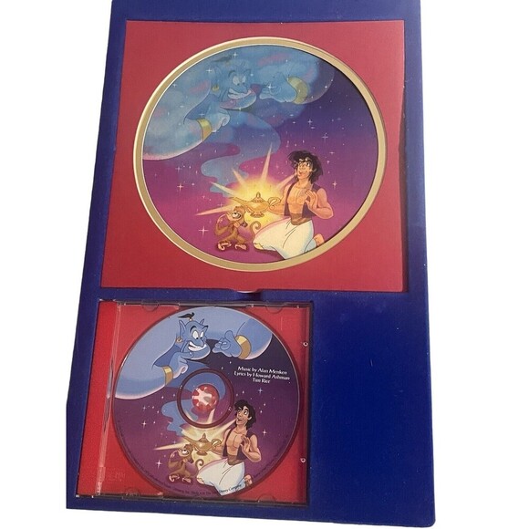 1992 Disney ALADDIN Soundtrack CD Collector's Series ~ Lenticular Art - Picture 11 of 15